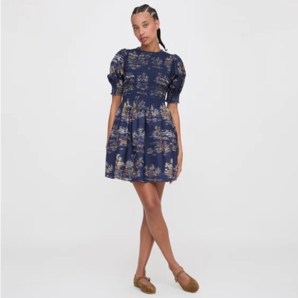 Hill House Vivi Nap Dress in Navy Equestrian Toile
